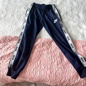 nike joggers in blue